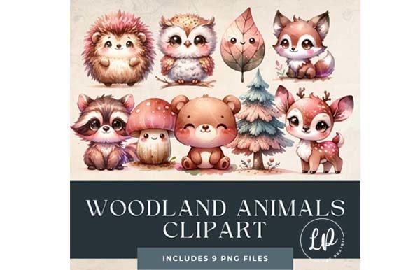 Download Baby Woodland Animal Clipart PNG - Woodland animal clipart Collection