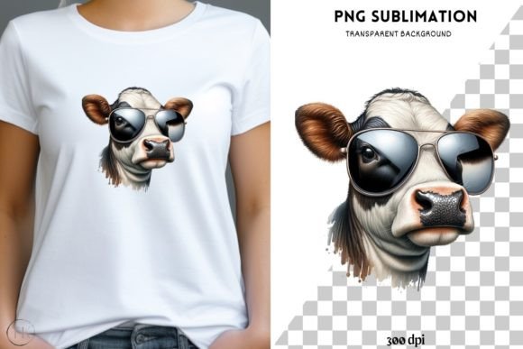 Download Cow in Glasses | Farm Animals PNG - Farm animals Collection