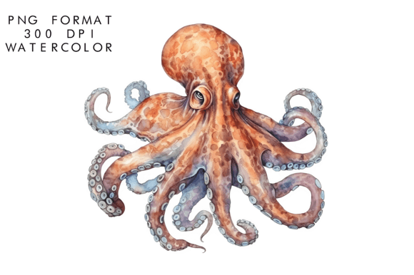 Download Watercolor Octopus Sublimation - Octopus Collection