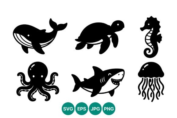 Download Whale Turtle Seahorse Octopus Shark - Octopus Collection