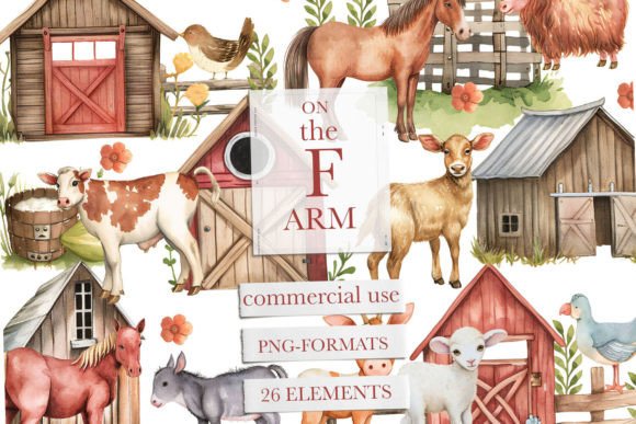 Download Barn Animals Clipart, Farm Animals Png - Farm animals Collection