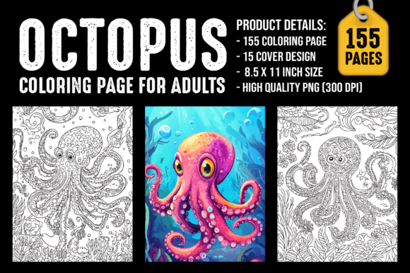 Download Octopus Coloring Pages for Adults - Octopus Collection
